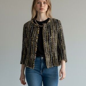 CAbi Multicolor Tweed Blazer